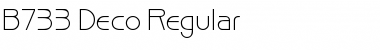 Download B733-Deco Regular Font