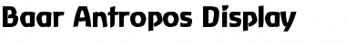 Download Baar  Antropos Display Regular Font
