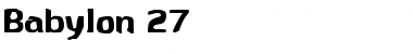 Download bylon 27 ylon 27 Font Title Preview