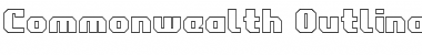 Download Commonwealth Outline Outline Font Title Preview