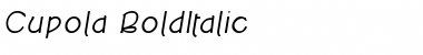 Download Cupola BoldItalic Font Title Preview
