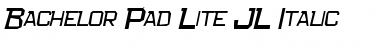 Download Bachelor Pad Lite JL Italic Font