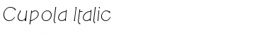 Download Cupola Italic Font Title Preview