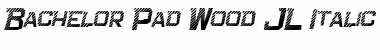 Download Bachelor Pad Wood JL Italic Font