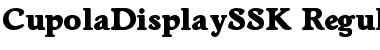 Download CupolaDisplaySSK Regular Font Title Preview