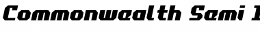 Download Commonwealth Semi-Italic Semi-Italic Font Title Preview
