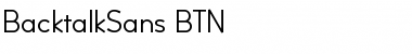 Download BacktalkSans BTN Regular Font
