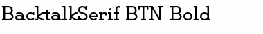 Download BacktalkSerif BTN Bold Font