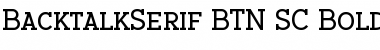 Download BacktalkSerif BTN SC Bold Font Title Preview