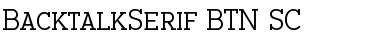 Download BacktalkSerif BTN SC Regular Font Title Preview