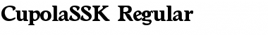 Download CupolaSSK Regular Font Title Preview