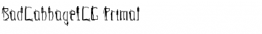 Download BadCabbageICG Regular Font Title Preview