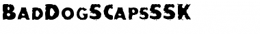 Download BadDogSCapsSSK Regular Font Title Preview