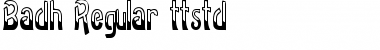 Download Badh Regular Font Title Preview
