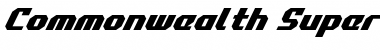 Download Commonwealth Super-Italic Italic Font Title Preview