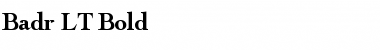 Download Badr LT Bold Font Title Preview