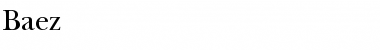 Download Baez Normal Font Title Preview