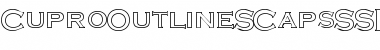 Download CuproOutlineSCapsSSK Regular Font Title Preview
