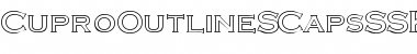 Download CuproOutlineSCapsSSK Regular Font Title Preview
