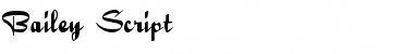 Download Bailey Script Regular Font Title Preview