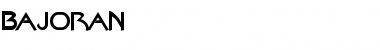 Download Bajoran Regular Font Title Preview