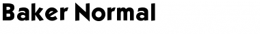 Download Baker Normal Font Title Preview