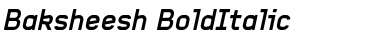 Download Baksheesh BoldItalic Font Title Preview