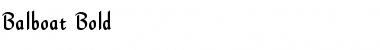 Download Balboat Bold Font Title Preview
