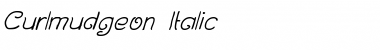 Download Curlmudgeon Italic Regular Font Title Preview
