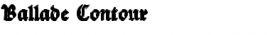 Download Ballade Contour Regular Font Title Preview