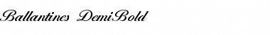 Download Ballantines-DemiBold Regular Font Title Preview