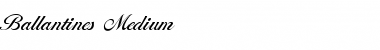Download Ballantines-Medium Regular Font Title Preview