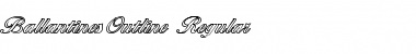Download BallantinesOutline Regular Font Title Preview