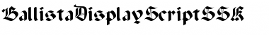 Download BallistaDisplayScriptSSK Regular Font Title Preview