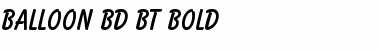 Download Balloon Bd BT Bold Font Title Preview