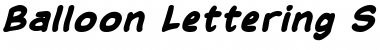 Download Balloon Lettering Stressed Font Title Preview