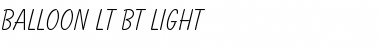 Download Balloon Lt BT Light Font Title Preview