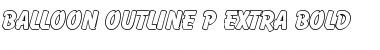 Download Balloon Outline P Regular Font Title Preview