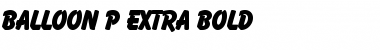 Download Balloon P Regular Font Title Preview