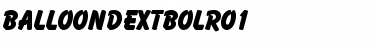 Download BalloonDExtBolRo1 Regular Font Title Preview