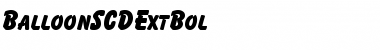 Download BalloonSCDExtBol Regular Font Title Preview