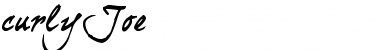 Download curlyJoe Regular Font Title Preview