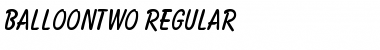 Download BalloonTwo Regular Font Title Preview