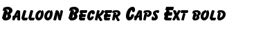 Download Balloon Becker Caps Ext bold Regular Font Title Preview