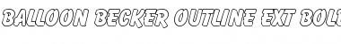 Download Balloon Becker Outline Ext Bold Regular Font Title Preview