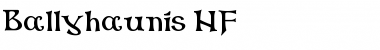 Download Ballyhaunis NF Regular Font Title Preview
