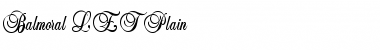 Download Balmoral LET Plain Font Title Preview