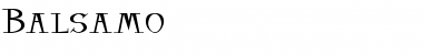 Download Balsamo Regular Font Title Preview