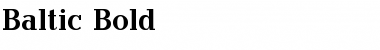 Download Baltic Bold Font Title Preview