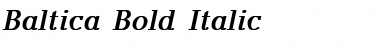 Download Baltica Bold Italic Font Title Preview